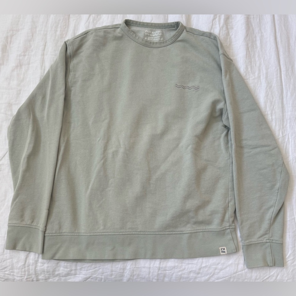 Fair Harbor Men's Sage Crewneck Sweater